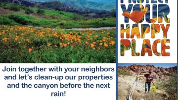 Canyon Clean-Up event flyer.
