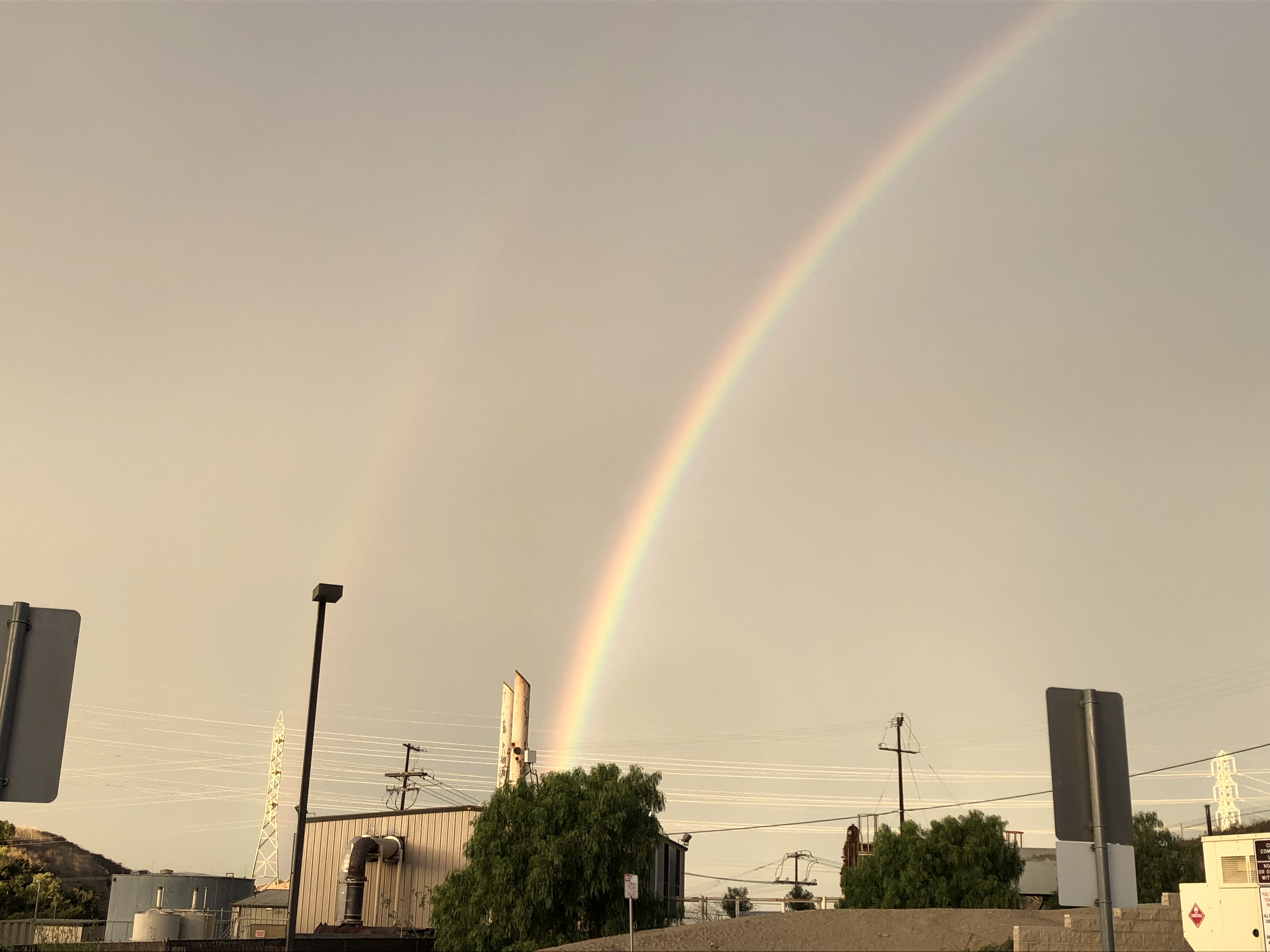 rainbow ends at the powerplant