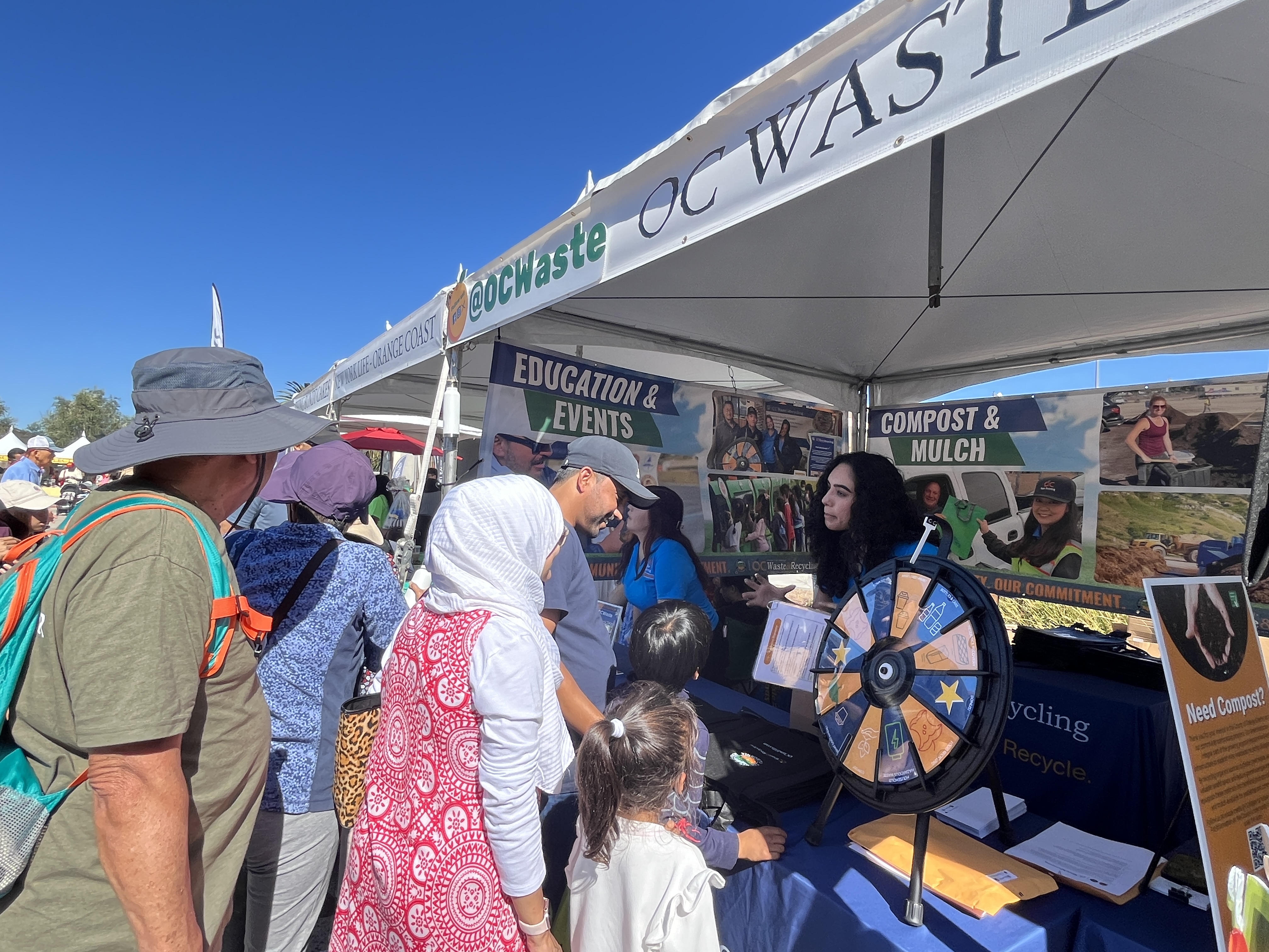 busy outreach event