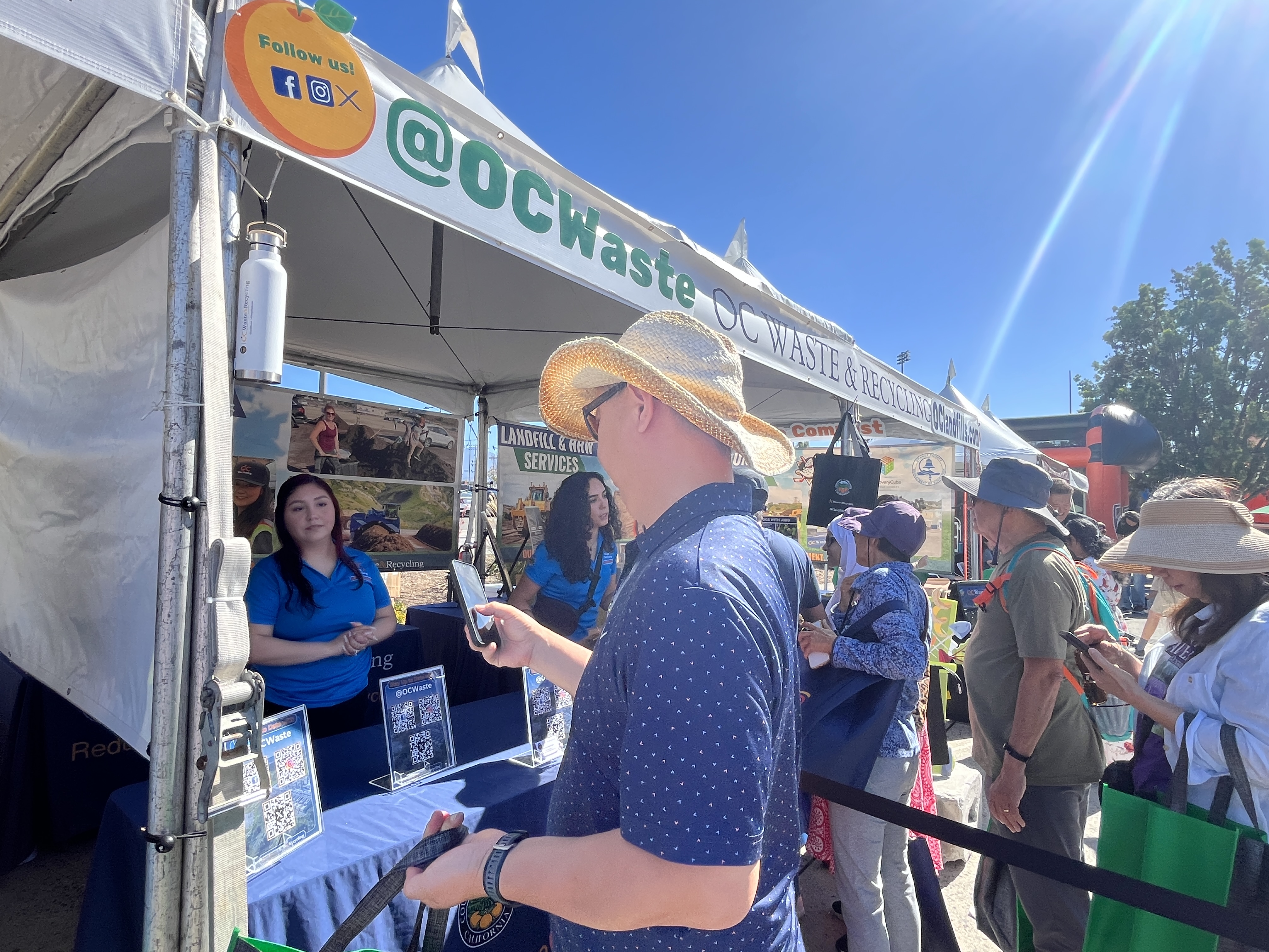 busy outreach event