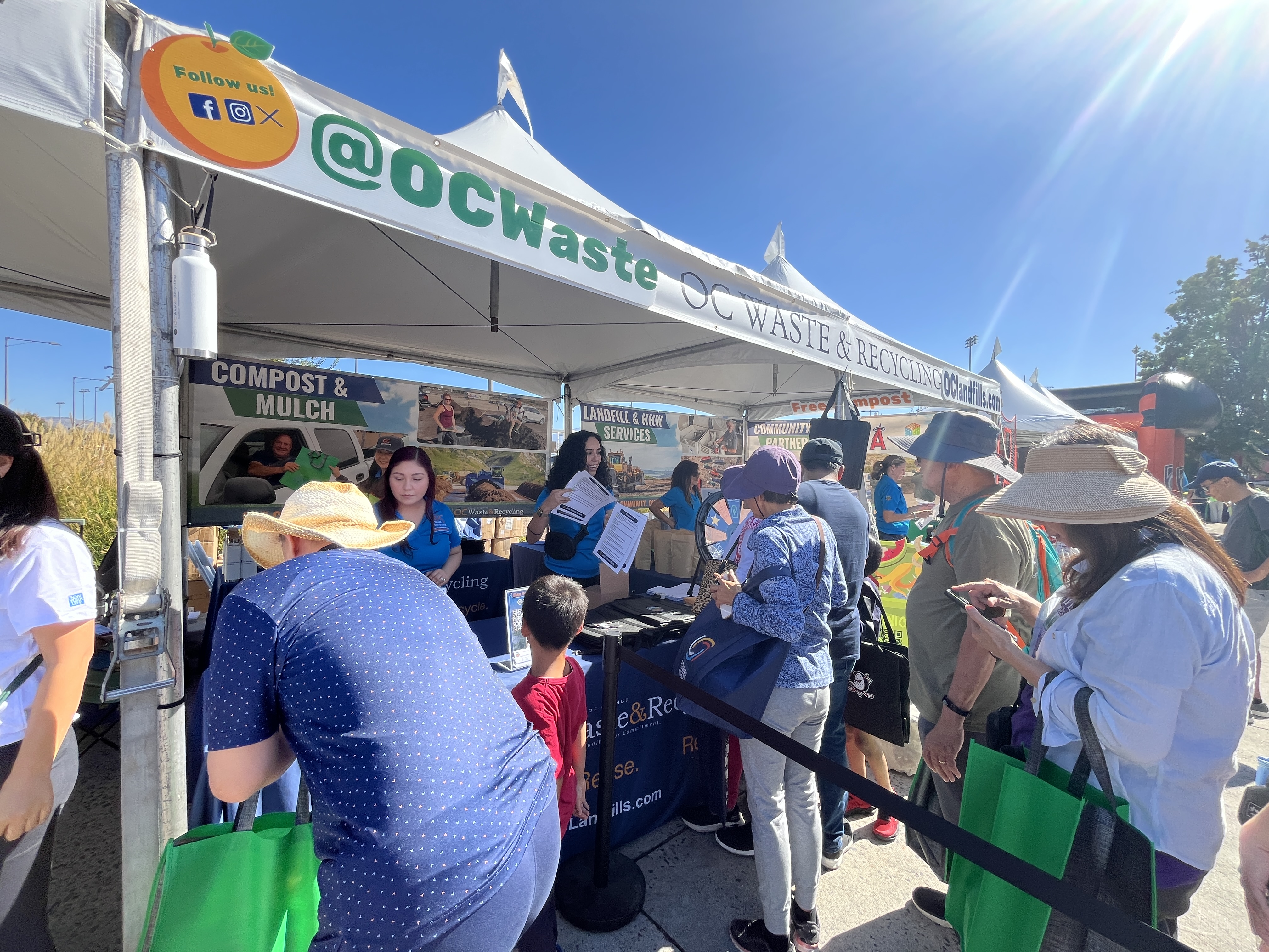 busy outreach event
