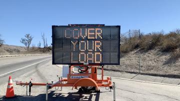 Cover Your Load digital signboard