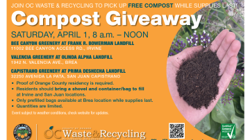 FREE COMPOST GIVEAWAY | OC Waste & Recycling