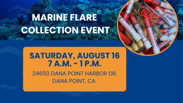 Marine Flare collection event on August 16