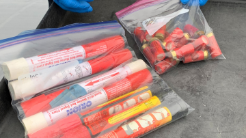 bag of marine flares
