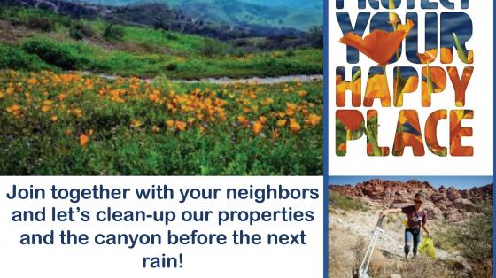 Canyon Clean-Up event flyer.