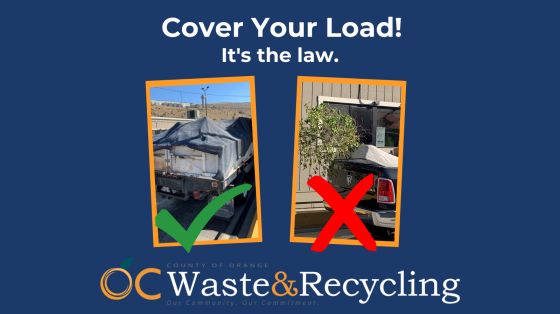 Cover your load! It's the law.