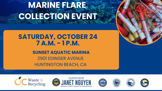 Marine Flares collected at an event