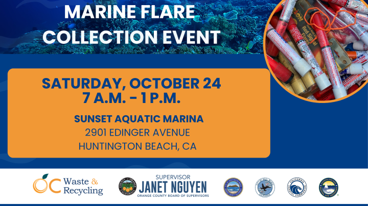 Marine Flares collected at an event