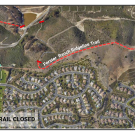 Map of trail closure