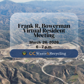 Frank R. Bowerman resident meeting invitation.