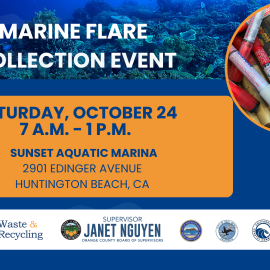 Marine Flares collected at an event