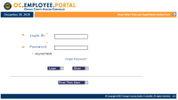 OC Employee Portal Screen Shot
