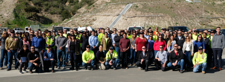 Group photo of OCWR during the January 2020 All Hands meeting at Frank R. Bowerman Landfill.