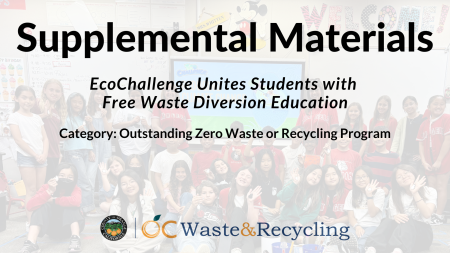 EcoChallenge Supplemental Materials