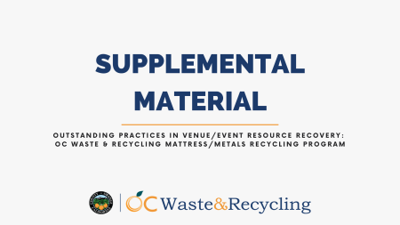 Supplemental Material for Mattress & Metals