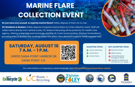 Marine Flare Collection event on August 16